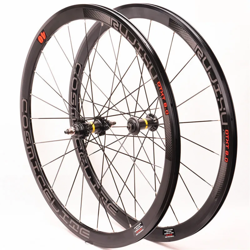 BMX Road Bike Bicycle wheelset 700C 40mm fixed gear wheel track bicycle Carbon Hub Aluminum alloy rim wheelset