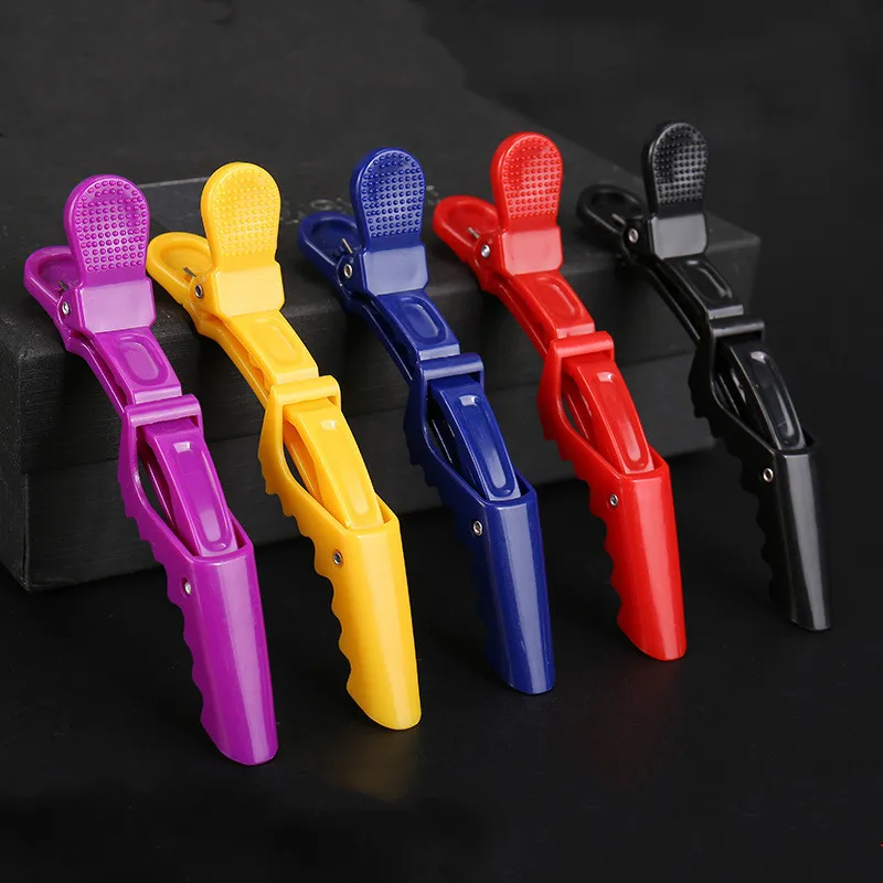 

6Pcs/pack Hairdressing Clamps Claw Clip Hair Salon Plastic Crocodile Barrette Holding Hair Section Clips Grip Tool Accessories