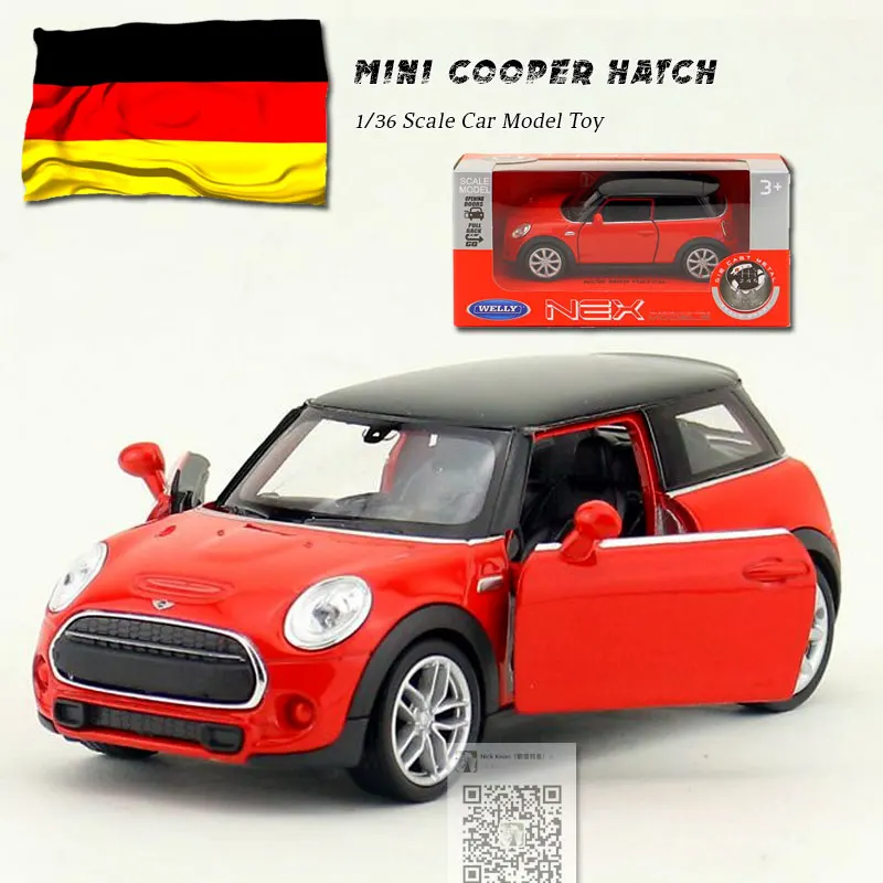 WELLY 1/36 масштаб MINI COOPER HATCH литье под давлением металлическая модель автомобиля игрушка для подарка/детей/коллекции