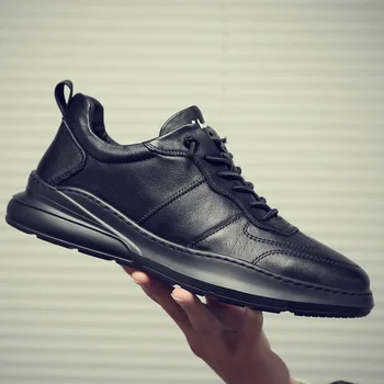 

Spring and Autumn genuine leather casual shoes 2020 spring sports shoes for men's casual wild Korean vulcanized shoes BA-23