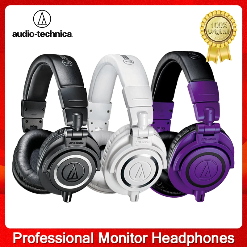 Audio-Technica ATH-M50x Purple Head-mounted professional fully