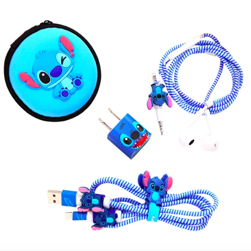 

Lovely Cartoon USB Cable DIY Charger stickers Protective Case Cord Protection Wire Cover Protector For iPhone X/ Xs Charger