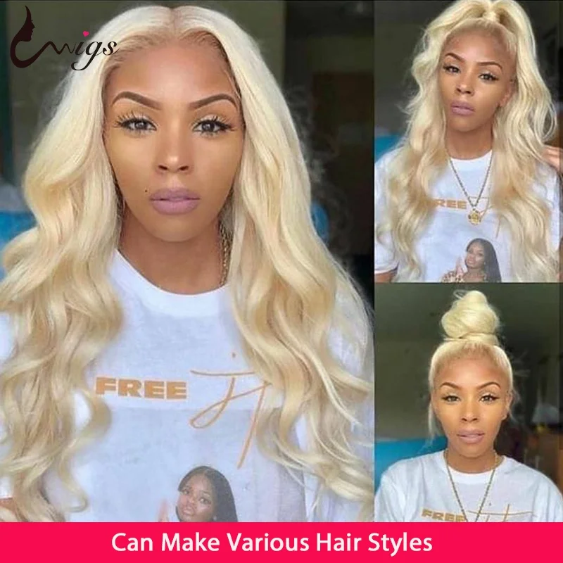 UWIGS 613 Blonde Lace Front Wig Human Hair 30 inch Body Wave Lace Front Wig HD Transparent Lace Frontal Wigs For Black Women