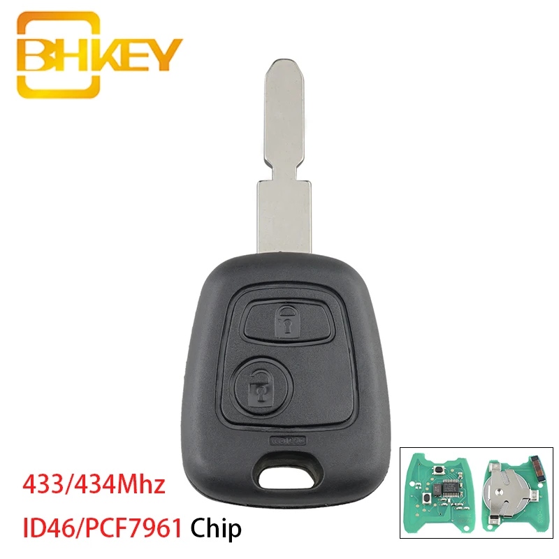 Автомобильный пульт дистанционного управления BHKEY для Peugeot 406 407 408 607 Citroen C1 C2 C3 C4 Saxo