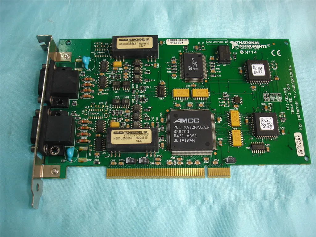 

For US NI Company's PCI-232/485.2CH RS-485 2 Serial Communication Capture Card