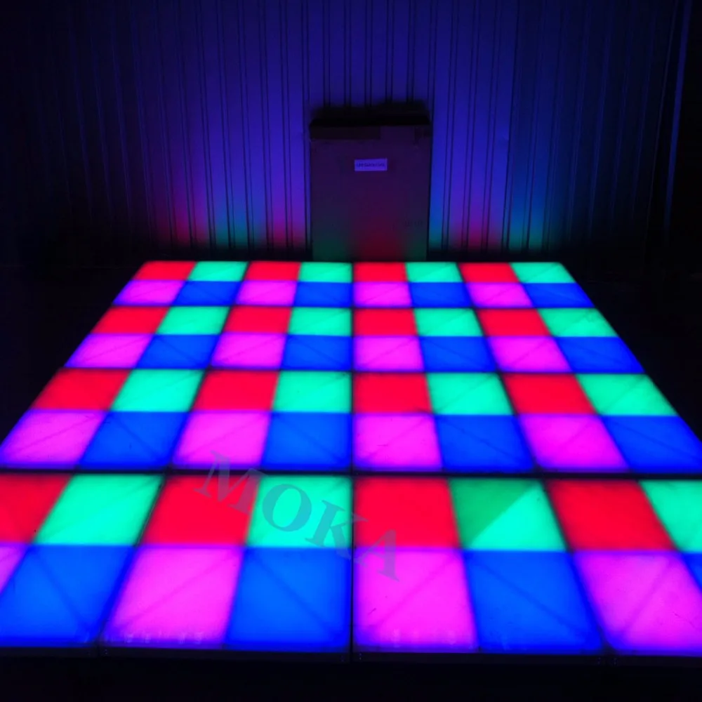 48 квадратных метров 1 м * DMX LED танцующий пол RGB led dj свет Светодиодный сценический