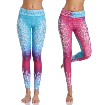 LI-FI High Waist Print Yoga Pants Fitness Yoga Leggings Workout Running Leggings Gym Yoga Pants Elastic Slim Sports Leggings 4