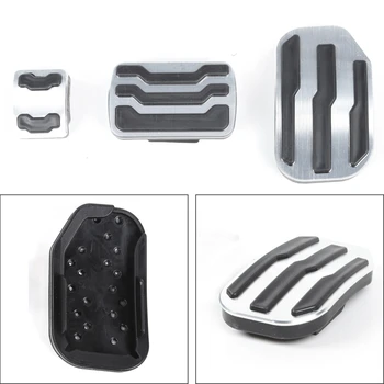 

Areyourshop No Drill Foot Gas Brake Pedal Pad Cover Kit fit For Ford F150 F-150 Raptor 2015 2016 2017 2018 Car Auto Accessoreis