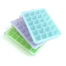 24 Сетки Пищевой Силиконовый поднос для льда фруктовый лед производитель кубиков DIY креативная маленькая форма для льда квадратная форма кухонные аксессуары