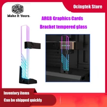 

Cooler Master Dazzling Crystal Graphics Card Bracket Tempered Glass Magnetic Support Frame ARGB Sync