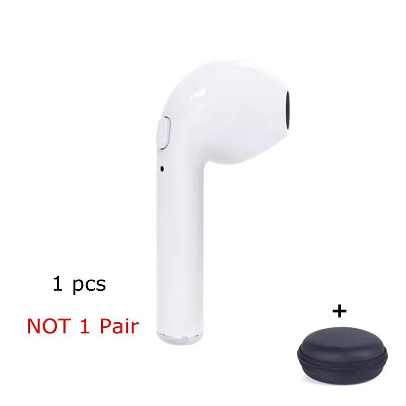 i7 White With Box Лидер продаж i7s TWS беспроводные Bluetooth наушники-вкладыши Музыка i24 TWS наушники стерео i9s TWS гарнитура для iPhone 6 7 8 samsung - Цвет: i7 White With Box