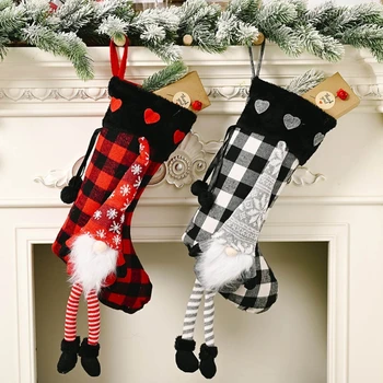 

Christmas Stocking Socks Swedish Gnome Party Gift Candy Bag Hanging Pendant Xmas 11UA