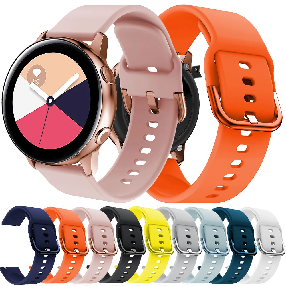 Мягкий силиконовый ремешок для часов сменный наручных samsung Galaxy Watch Active/Active 2