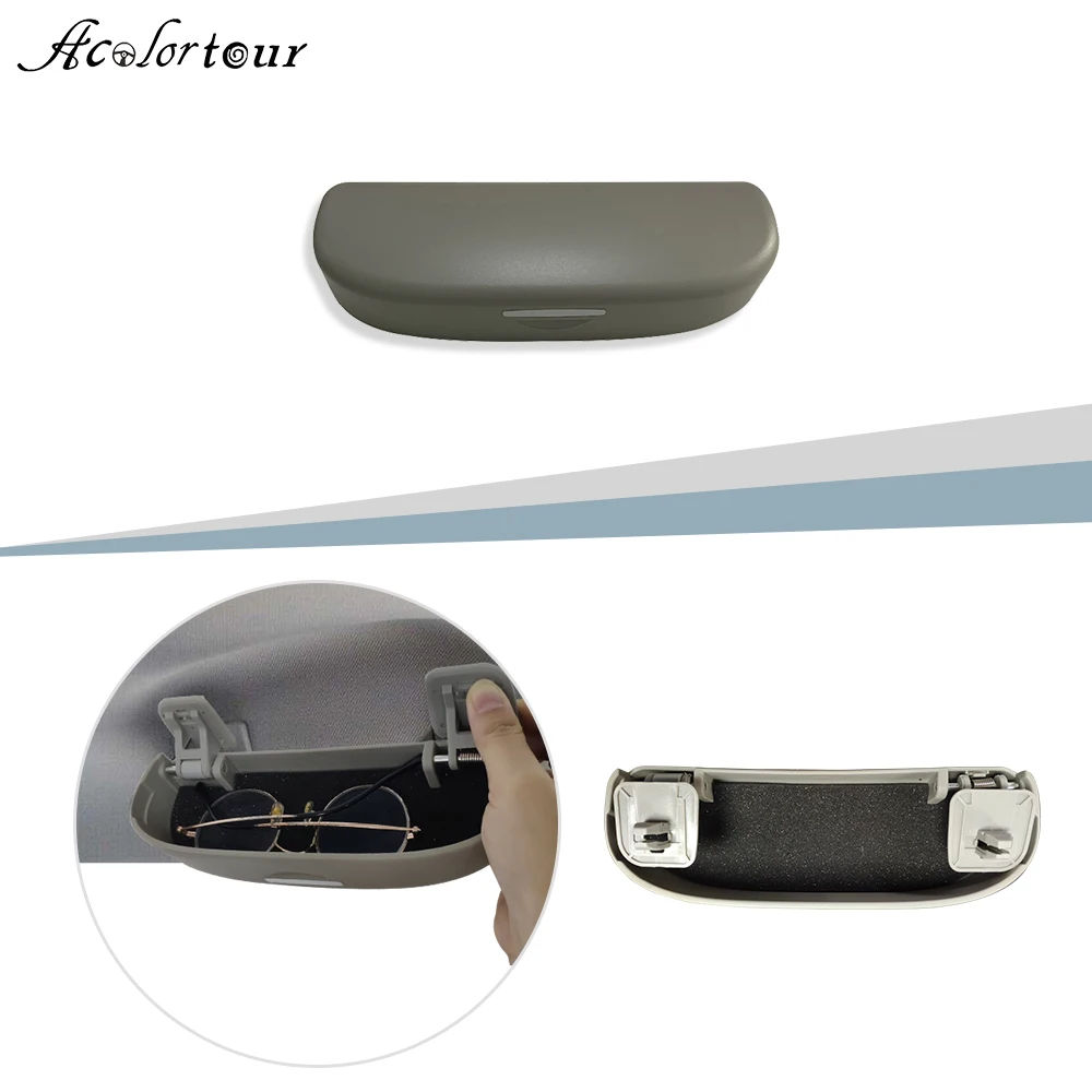 Car Sunglasses Holder Eyewear Box Driving Shades Case Inside Roof Grab