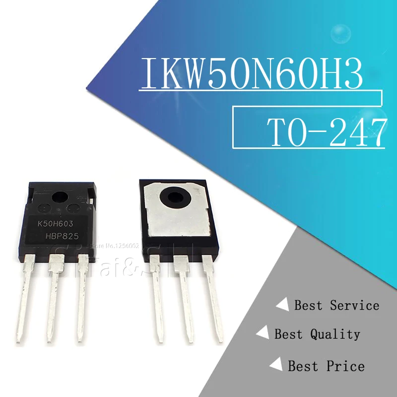 5 шт./лот IKW50N60H3 K50H603 TO-247 IGBT 600V 50A Новый оригинал | Электронные компоненты и