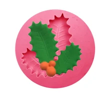 Molde de folha para decoração de bolo molde de sabão decoração fondant 3d silicone goma pasta moldes de silicona