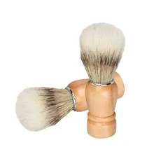 1 шт., Мужская щетка для бритья с медведем, лучшая бритва для волос барсука с деревянной ручкой, Парикмахерская, профессиональный инструмент для парикмахерской