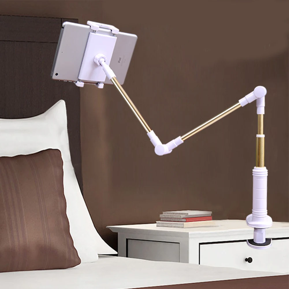 

Tablet Holder Folding Adjustable Long Arm Lazy People Bed Table Desktop Tablet Stand Bracket For 4-14Inch Tablet PC