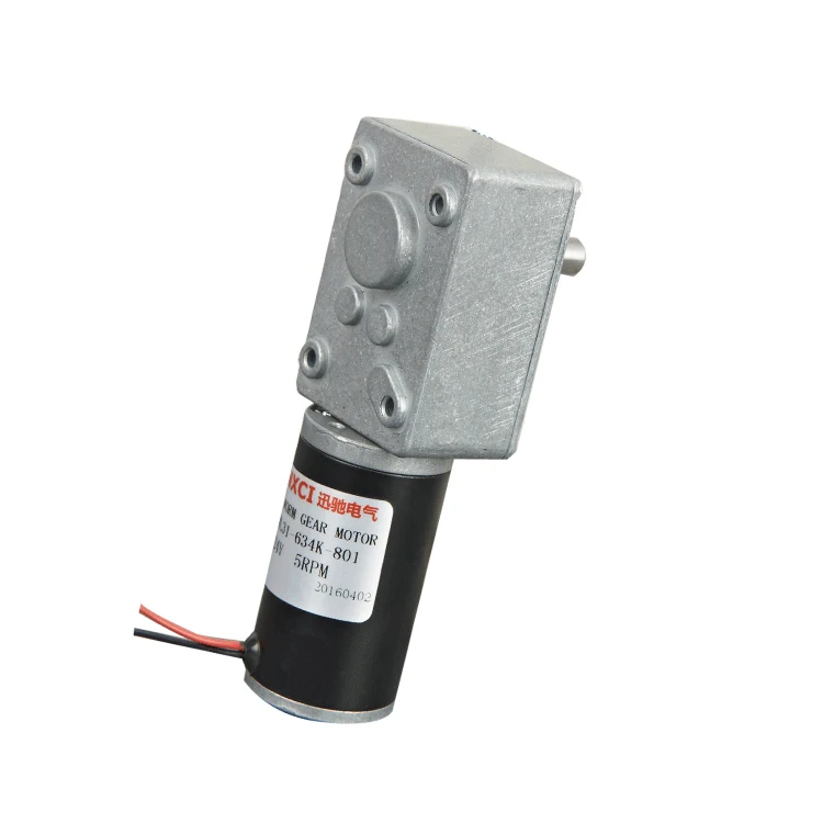 XCWL31, 12v 24v 2-100RPM, permanent magnet DC worm gear reducer motor