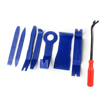 

8pcs/set Trim Removal Tool Set Hard Plastic Auto Car Interior Dash Radio Audio Door Clip Panel Trim Open Removal Tools Drop Ship