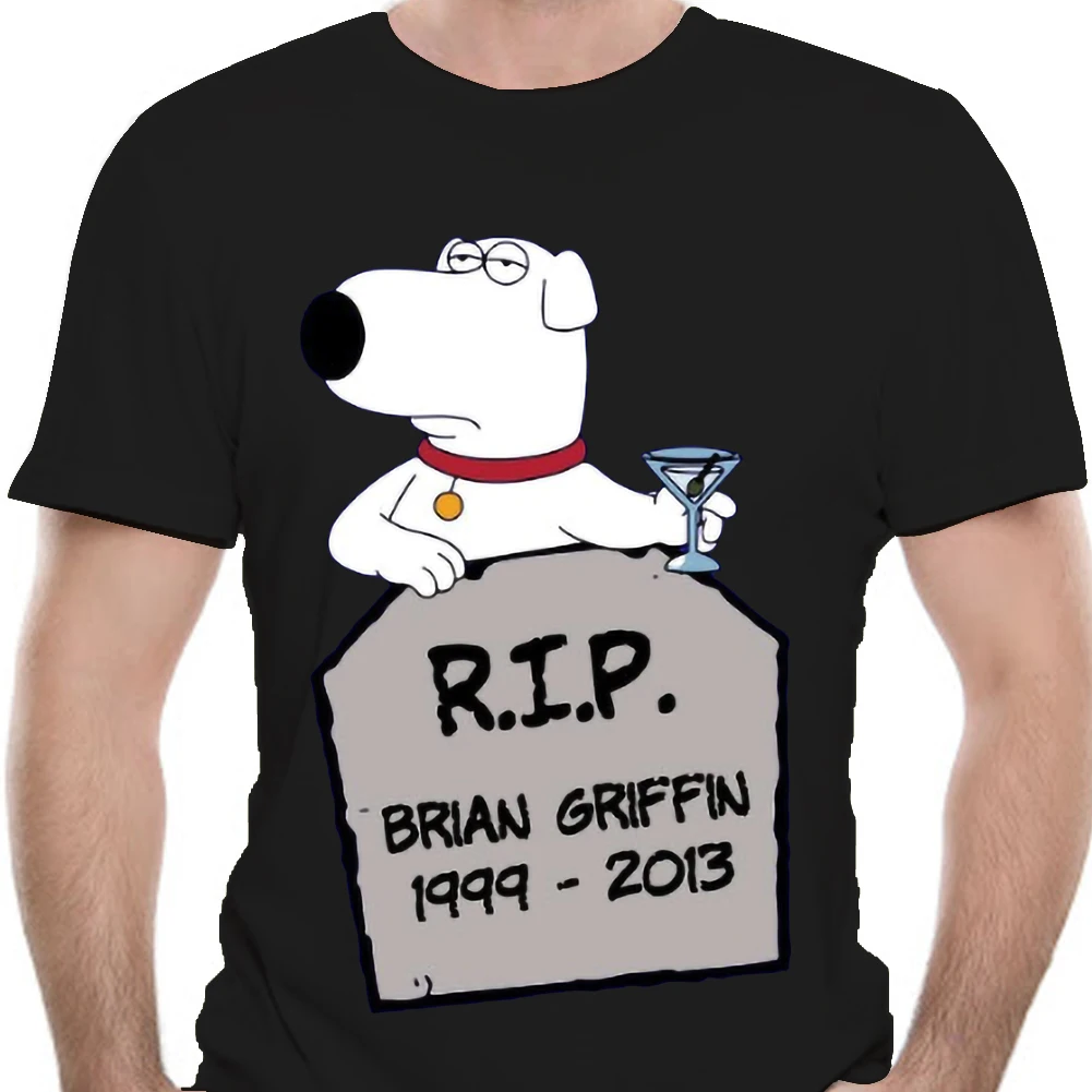 Men T Shirt T shirt Brian Griffin RIP 