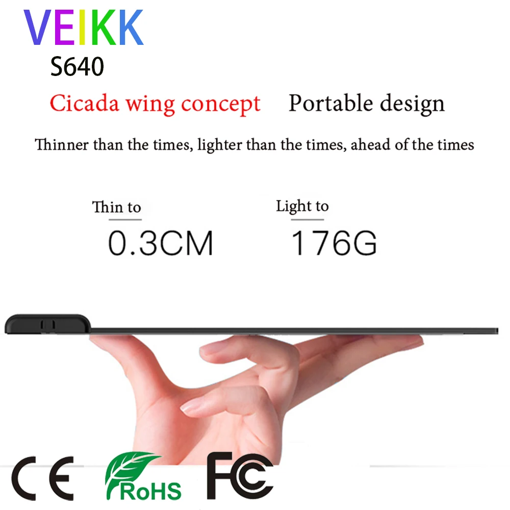 A50 художественная цифровая графика Рисование Доска ручка планшет 10x" 6*4" 5080LPI планшет