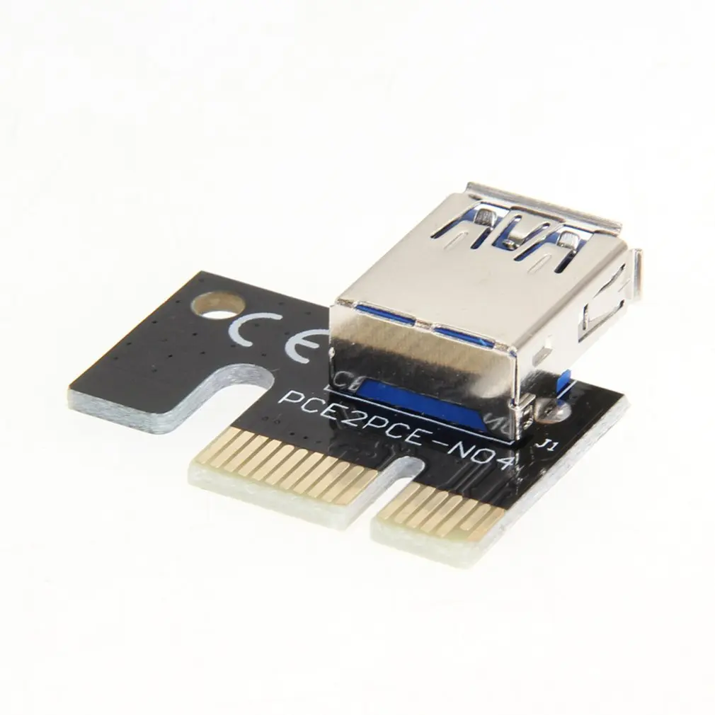 Мини USB 3 0 видеокарта Riser Card PCI-E 1X до 16X Mining Extender Adapter Accessories Drop Shipping | Компьютеры и