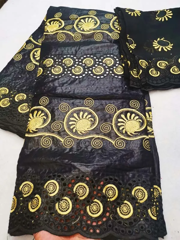 african bazin getzner lace fabric 2019 latest design basin AMHH030 riche getznet nouveau brode 5+2yards/lot | Дом и сад