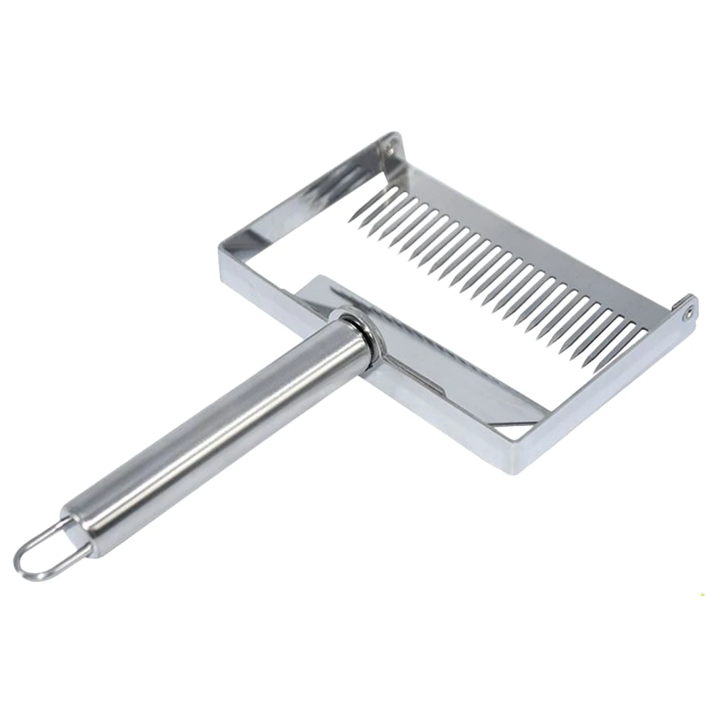 Large Honey Honeycomb Scraper Stainless Steel Honey Scraper Fork Beekeeping Honey Uncapping Bee Hive Shovel Tools BDF99