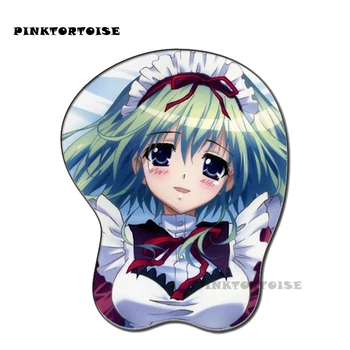 

PINKTORTOISE anime Angelina Nanatsu Sewell maid Silicon 3D chest Mouse Pad Ergonomic Mouse Pad Gaming MousePad playmat