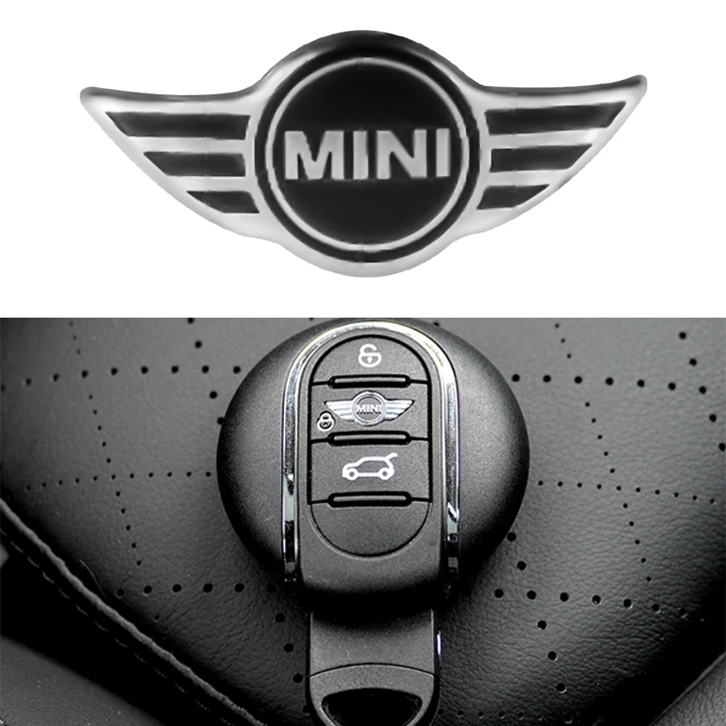 

1pcs aluminum metal sticker for BMWs Mini Auto car key sticker decals Logo emblem Badge car styling accessories