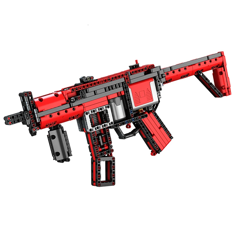  New 732pcs MP5 Submachine Gun Electric Model Building Blocks Compatible Legoingly Technic Guns Bric