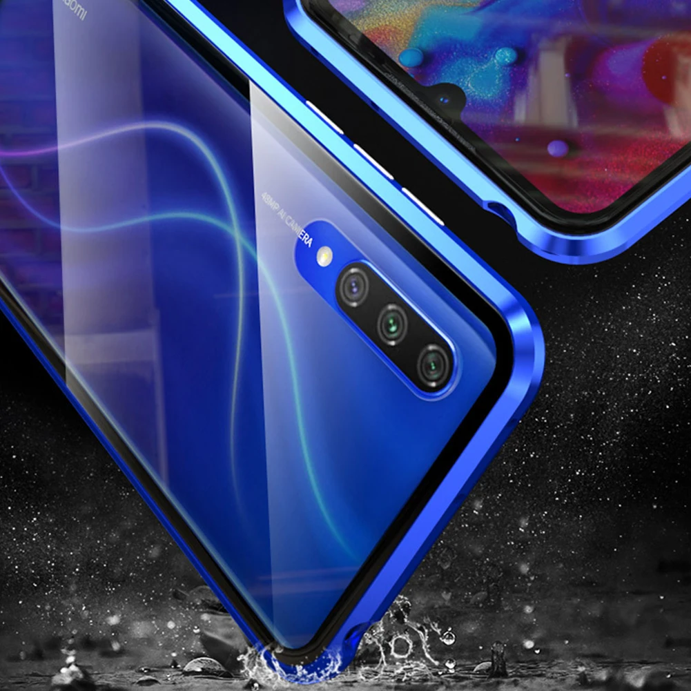 Магнитный адсорбционный чехол из закаленного стекла для Xiaomi Mi CC9 CC9e металлический магнит стекло полная защита корпуса чехол для Xiaomi Mi 9 SE