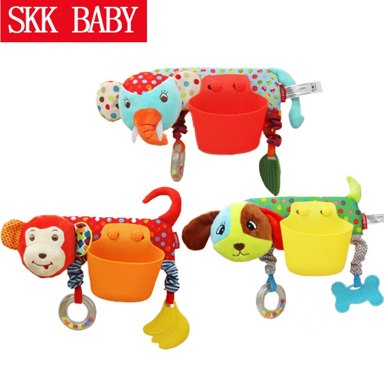 SKK детская коляска,, подвеска, карман для хранения, мультяшное животное, удобная подвесная сумка, Игрушка-прорезыватель