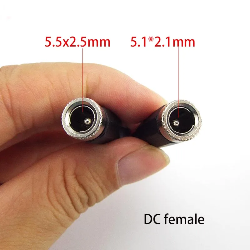 5/10pcs stejnosměrný ženské pánský energie poskytnout kolíček konektorů 5.5mm x 2.1mm 5.5x2.5mm ženské pánský zdvihák nástrčkový adaptér drát 5525 5521