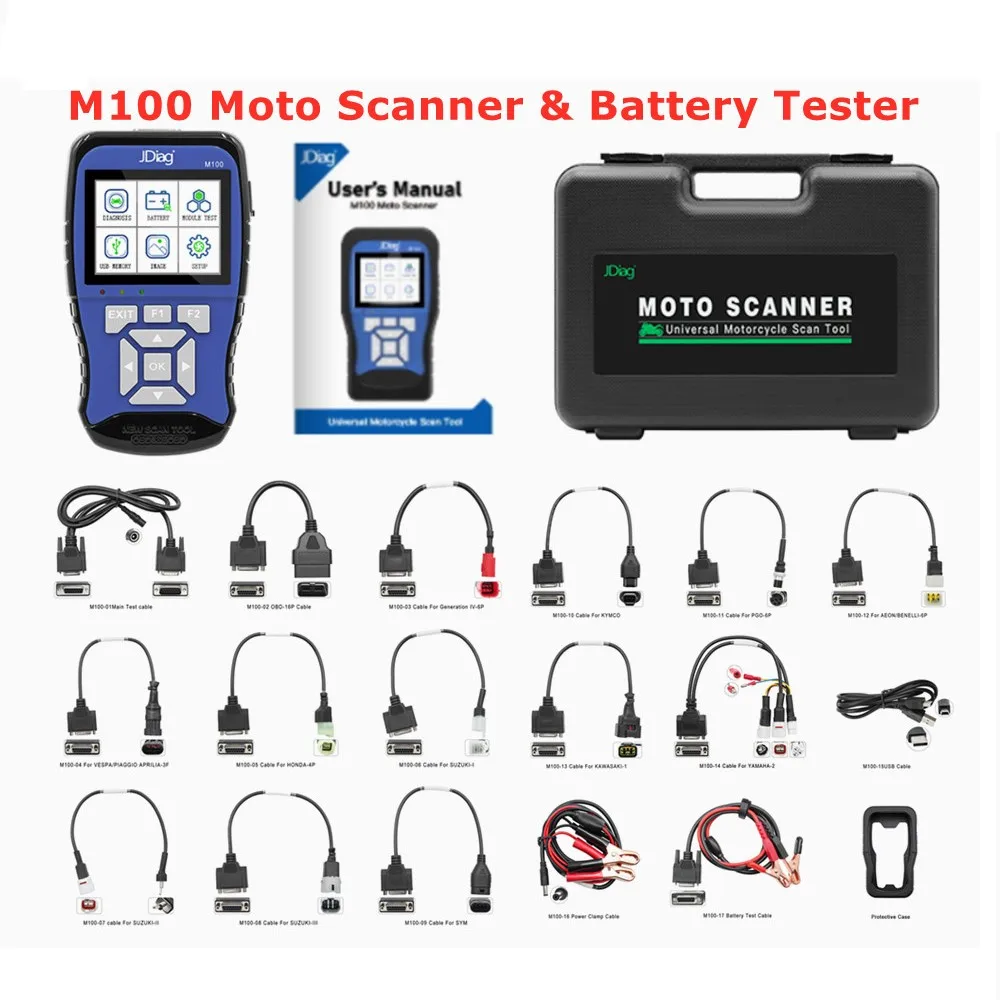 PROD 1005003168924908 2021 Original JDiag M100 Motorcycle Diagnostic
Tool 2 in1 Universal Motorbike Scanner Motor Scan Battery Tester Free
Shipping