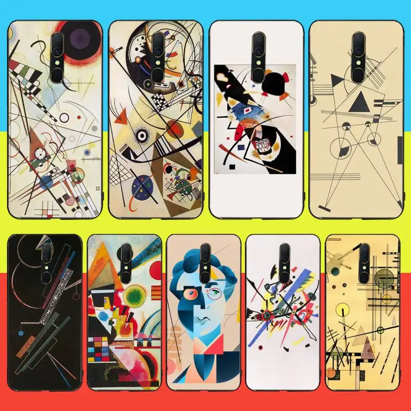 HPCHCJHM Wassily Kandinsky черный мягкий корпус чехол для телефона Capa Oppo A5 A9 2020 Reno Z Realme5Pro R11 |