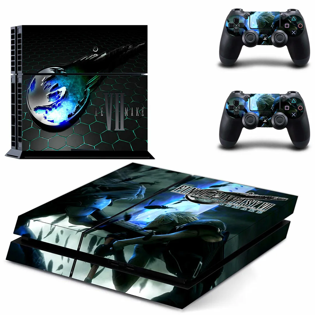 Final Fantasy VII PS4 наклейка s Play station 4 наклейки для кожи полное покрытие для playstation 4 PS4 консоль и контроллер кожи