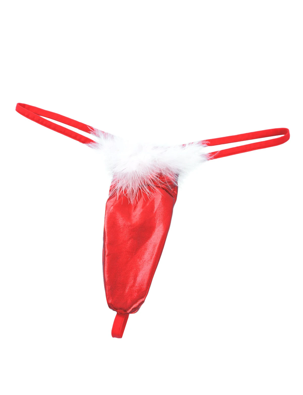 Sexy Men Shiny Metallic Lingerie Long Sheath T-back Sissy Panties Christmas Fancy Cosplay Thongs and G-strings Briefs Underwear