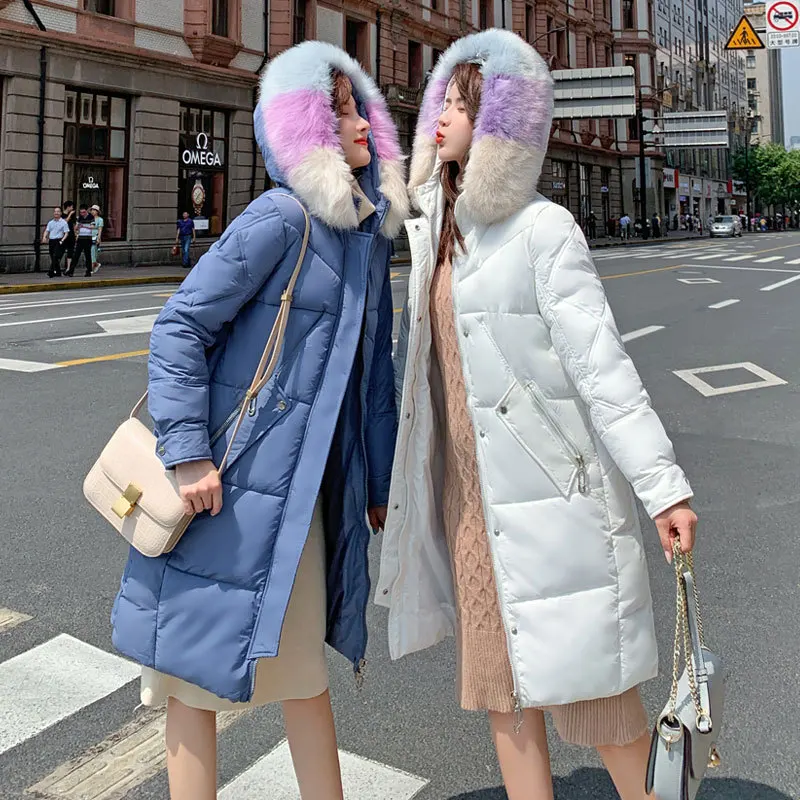 

Down Jacket Cotton-padded Clothes Women's Dongdaemun 2019 Autumn And Winter New Style Loose Thick Cotton-padded Jacket Color Lar