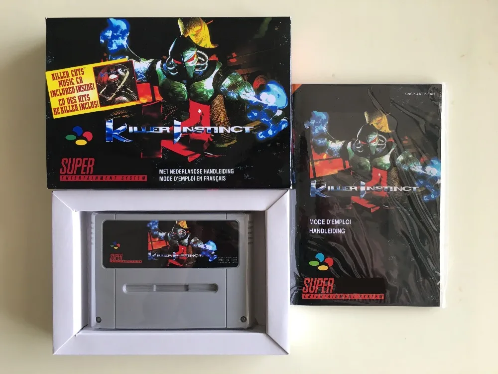 16-битные игры* KILLER INSTINCT(Французская версия PAL! Коробка+ руководство+ картридж