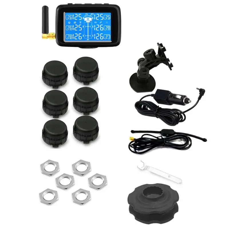 U901 автомобильный Грузовик TPMS Автомобильная беспроводная система контроля давления в шинах ЖК-дисплей Q9QD