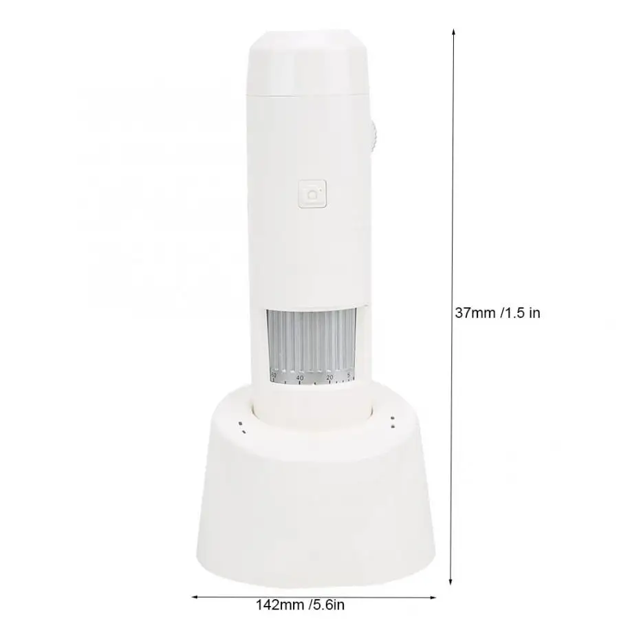 5X-200X цифровой микроскоп HT-W35 беспроводной wifi цифровой микроскоп с базой US Plug 110-240V 8 Белый светодиодный микроскоп