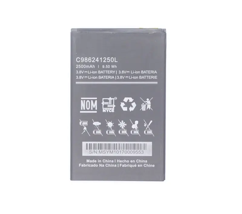10 шт./лот 2500 мАч/9.5Wh C986241250L сменная батарея для BLU ADVANCE A6 A190P батареи
