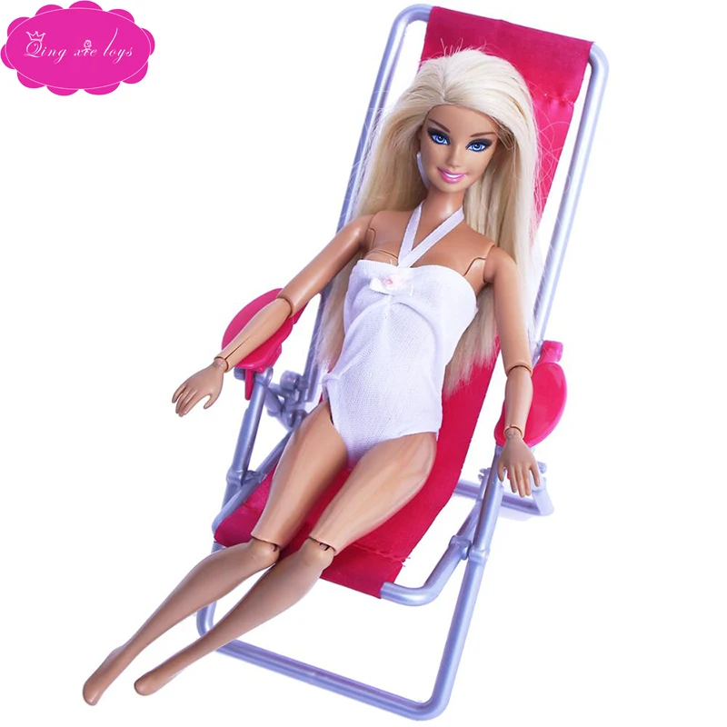 Куклы миниатюрный кукольный домик Американский Babie girl пурпурный складной стул детские игрушки Аксессуары подарок для детей Q11