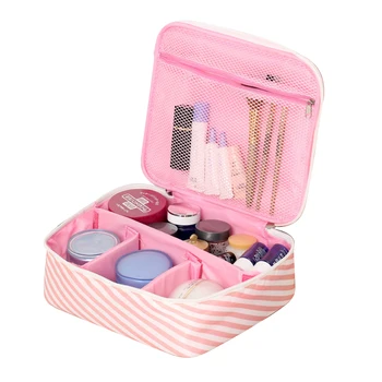 

New Portable Cosmetic Container Flamingo Waterproof Storage Case Women Travel Organizer Large Capacity Makeup Storage Bags Organ