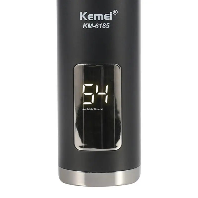 Kemei Мужская влажная сухая бритва, умная usb зарядка, бритва, триммер для бороды, лица, устройство для мытья тела, KM-6185