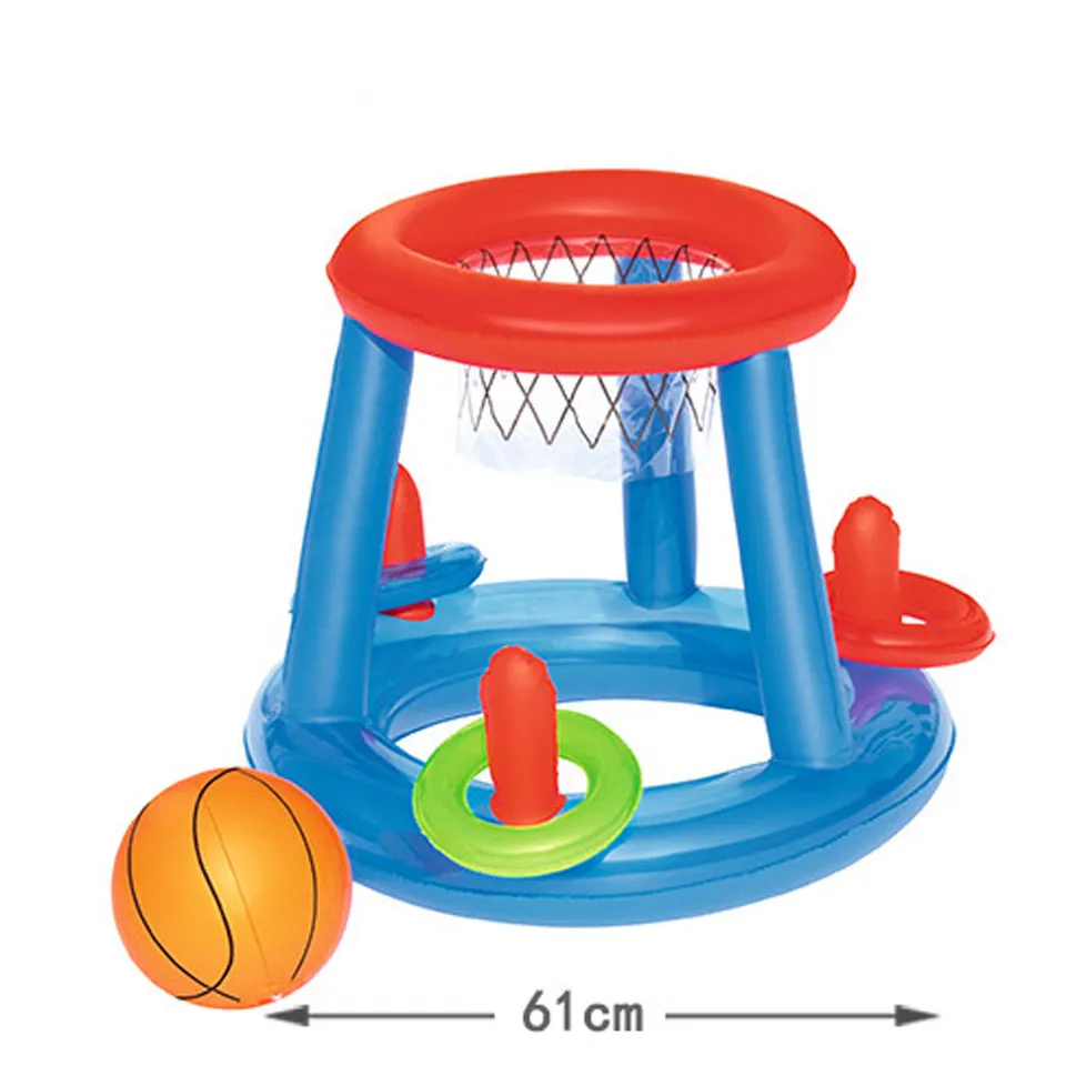 swimming pool floating basketball hoop