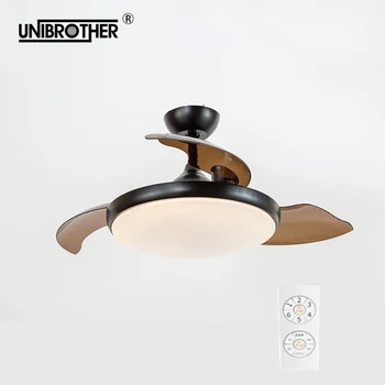 

42 inch led ceiling fans with light remote control 3 blades E27 Reverse Forward 110v -240v Inverter frequency conversion