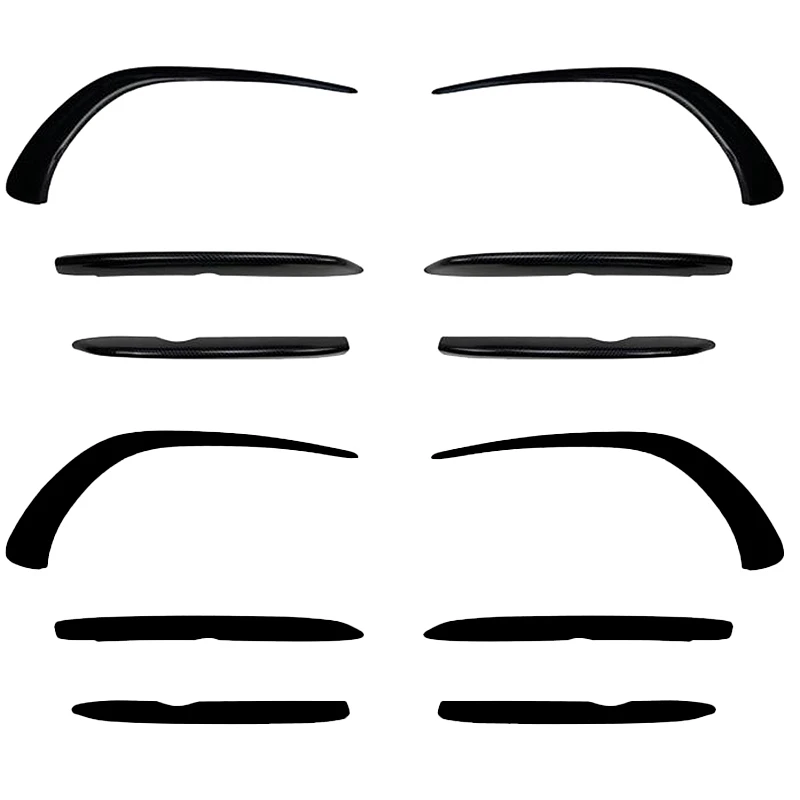 Front Bumper Spoiler Air Knife Covers Stickers for Mercedes Benz CLA C118 CLA200 260 2020+ | Автомобили и мотоциклы
